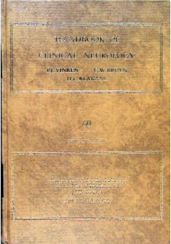 Handbook of Clinical Neurology Volume 60