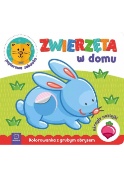 Zwierzęta w domu. Kolorowanka z grubym obrysem