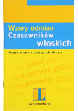 Wzory odmian czasowników włoskich