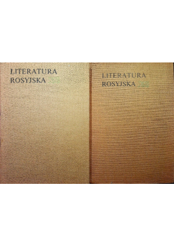 Literatura rosyjska Tom I i II