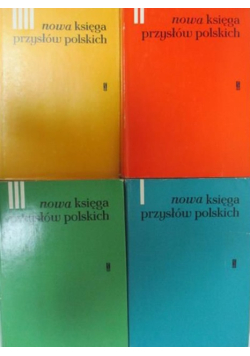 Nowa księga przysłów polskich Tom 1 do 4