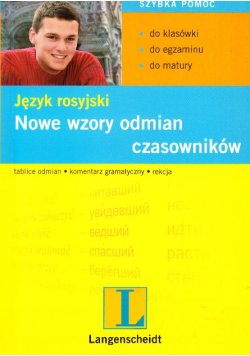 Język rosyjski Nowe wzory odmian czasowników