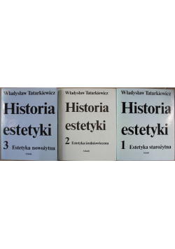 Historia estetyki Tom 1 do 3