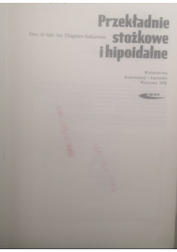 Przekładnie stożkowe i hipoidalne