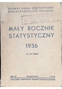 Mały Rocznik Statystyczny 1936 r.