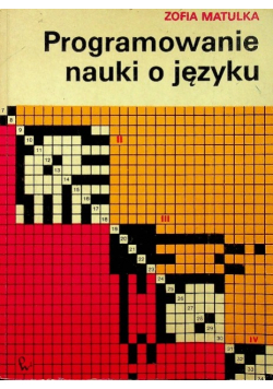 Programowanie nauki o języku