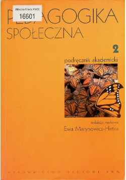 Pedagogika społeczna Tom 2