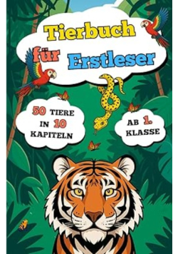 Tierbuch fur Erstleser: Silbenbuch mit spannenden Fakten, Ausmalbildern & Quiz