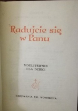 Radujcie się w Panu modlitewnik dla dzieci