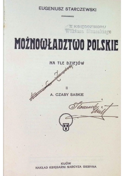Możnowładztwo polskie na tle dziejów Tom 2  1917 r.