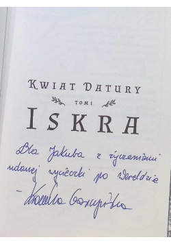 Kwiat datury Tom 1 Iskra