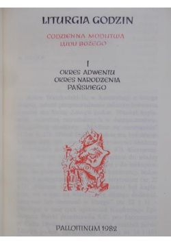 Liturgia godzin Codzienna modlitwa Tom 1 Okres Adwentu