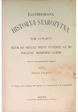 Ilustrowana historya starożytna Tom 4  1900 r.