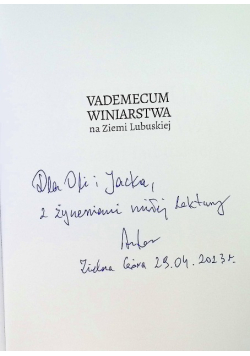 Vademecum Winiarstwa na Ziemi Lubuskiej