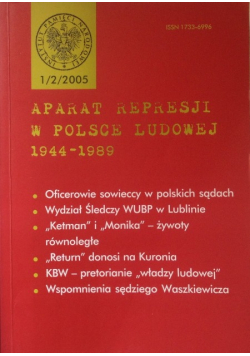 Aparat represji w Polsce Ludowej 1944 do 1989  Nr 1 / 05