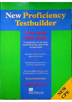 New Proficiency Testbuilder