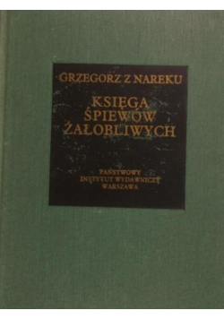 Księga śpiewów żałobliwych