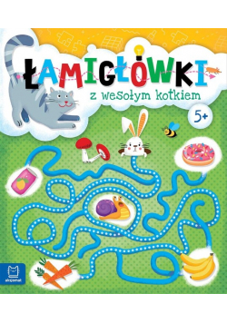 Łamigłówki z wesołym kotkiem 5+