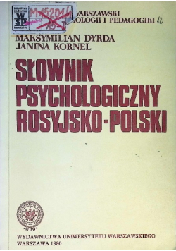 Słownik psychologiczny rosyjsko polski