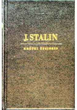 J. Stalin krótki życiorys 1950 r.