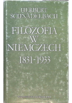 Filozofia w Niemczech 1831-1933