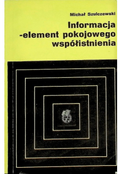 Informacja element pokojowego współistnienia