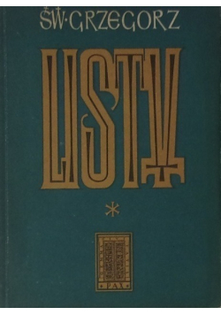 Grzegorz Wielki Listy Tom 1