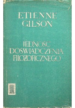Jedność doświadczenia filozoficznego