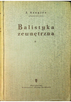 Balistyka zewnętrzna