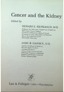 Cancer and the Kidney
