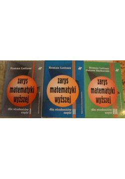 Zarys matematyki wyższej Część 1 do 3
