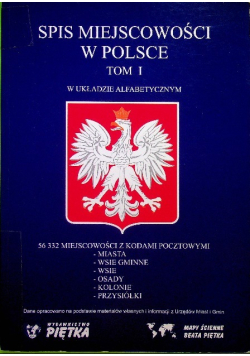 Spis miejscowości w Polsce Tom 1