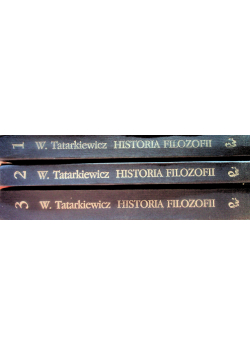 Historia filozofii Tom I do III