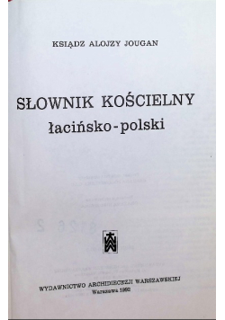 Słownik kościelny łacińsko polski