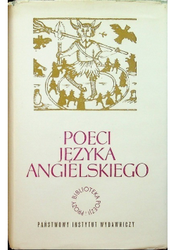 Poeci języka angielskiego Tom I