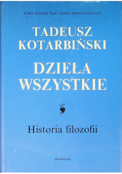 Dzieła wszystkie historia filozofii