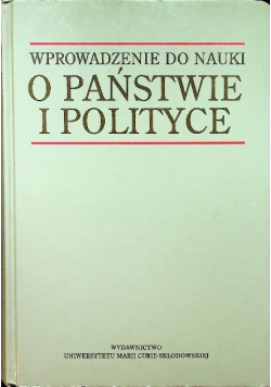 Wprowadzenie do nauki o państwie i polityce