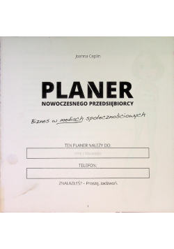 Planer nowoczesnego przedsiębiorcy