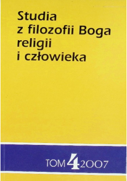 Studia z filozofii Boga religii i człowieka