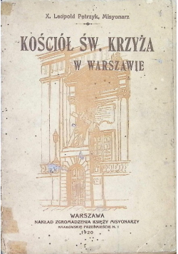 Kościół św. Krzyża w Warszawie 1920 r.