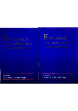 Farmakologia i farmakoterapia w stomatologii Tom 1 i 2