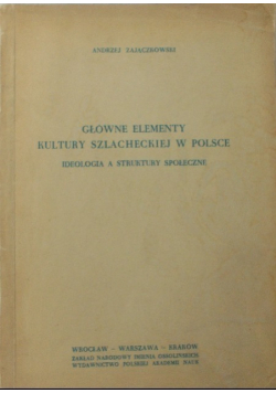 Główne elementy kultury szlacheckiej w Polsce