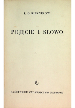 Pojęcie i słowo