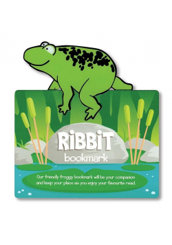 Zwierzęca zakładka do książki - Ribbit - Żaba