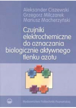 Czujniki elektrochemiczne do oznaczania