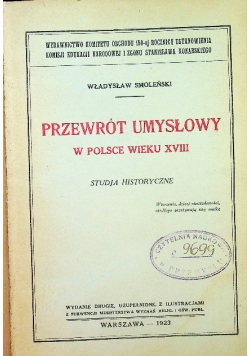 Przewrót umysłowy w Polsce wieku XVIII 1923 r.