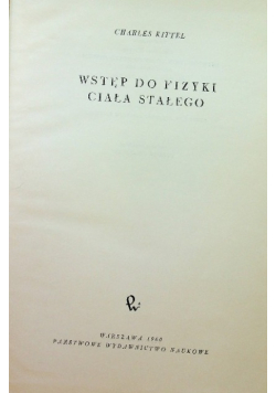 Wstęp do fizyki ciała stałego