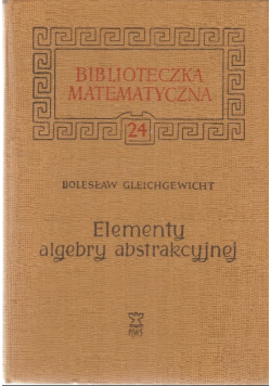 Elementy algebry abstrakcyjnej