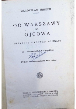 Od Warszawy do Ojcowa ok 1925 r.