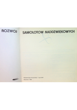 Rozwój samolotów naddźwiękowych